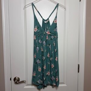 O’Neill Green Floral Cover Up Dress Size L NWT